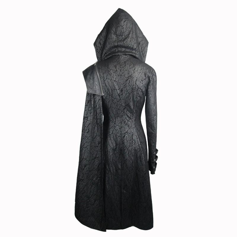 DEVIL FASHION Women's Goth Hooded Princess Coat With  Pelisse