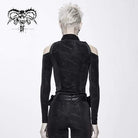DEVIL FASHION Women's Goth Off Shoulder Slim Fitted Jackets