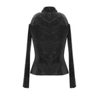 DEVIL FASHION Women's Goth Off Shoulder Slim Fitted Jackets