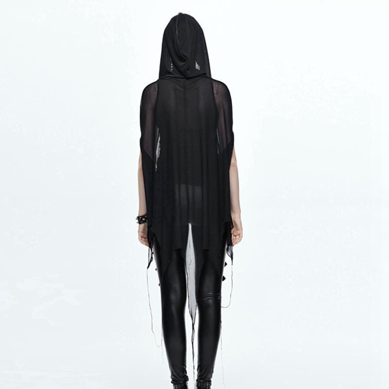 DEVIL FASHION Women's Goth Sheer Cape