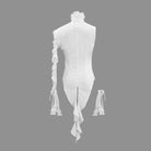 Women's Goth Stand Collar Ruffles Sleeveless Shirt