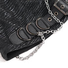 DEVIL FASHION Women's Gothic Batwing Buckle Hat with Chain