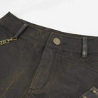 Women's Gothic Black and Copper Rivets Studded Shorts