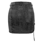 Women's Gothic Black Snakeskin Short Skirts