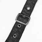 Women's Gothic Buckles Sheer Long Cloak with Hood