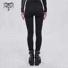 Women's Gothic Cobweb Printed Cutout Pants