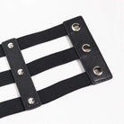 Women's Gothic Cutout Buckles Faux Leather Girdle