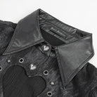 DEVIL FASHION Women's Gothic Cutout Puff Sleeved Shirt