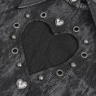 DEVIL FASHION Women's Gothic Cutout Puff Sleeved Shirt