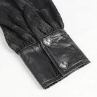 DEVIL FASHION Women's Gothic Cutout Puff Sleeved Shirt