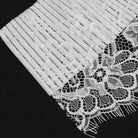 DEVIL FASHION Women's Gothic Double Color Beaded Lace Gloves