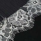 DEVIL FASHION Women's Gothic Double Color Beaded Lace Gloves