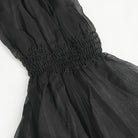 DEVIL FASHION Women's Gothic Flared Sleeved Floral Embroidered Shirt