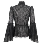 DEVIL FASHION Women's Gothic Flared Sleeved Lace Shirt