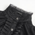 DEVIL FASHION Women's Gothic Flared Sleeved Lace Shirt