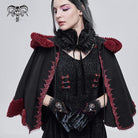DEVIL FASHION Women's Gothic Floral Color Gradient Gloves