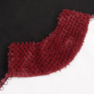 DEVIL FASHION Women's Gothic Floral Embroidered Splice Cape with Hood Black