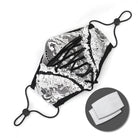 DEVIL FASHION Women's Gothic Floral Lace Mask