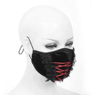 DEVIL FASHION Women's Gothic Floral Lace Mask
