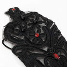 DEVIL FASHION Women's Gothic Floral Sheer Gloves