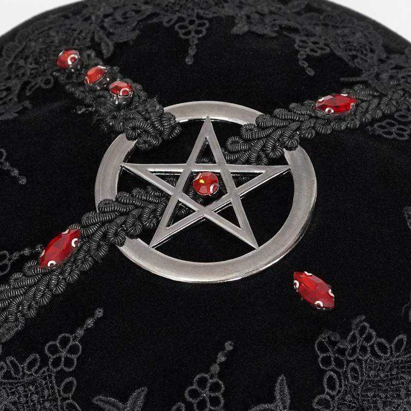 DEVIL FASHION Women's Gothic Floral Star Bag