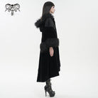 DEVIL FASHION Women's Gothic Fluffy Splice Embossed Cloak