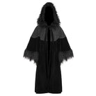 DEVIL FASHION Women's Gothic Fluffy Splice Embossed Cloak