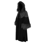 DEVIL FASHION Women's Gothic Fluffy Splice Embossed Cloak