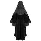 DEVIL FASHION Women's Gothic Fluffy Splice Embossed Cloak