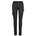 Women's Gothic Front Zip Straight-leg Pants