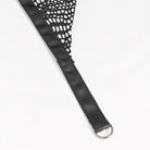 DEVIL FASHION Women's Gothic Irregular Mesh Skirt with Chain