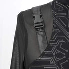 Women's Gothic Lace Overlay Scottish Check Short Puffed Sleeve Tops