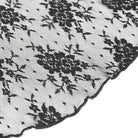 DEVIL FASHION Women's Gothic Lace Splice Velvet Flared Pants