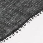 DEVIL FASHION Women's Gothic Plunging Ruffled Sheer Shirt Black