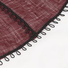 DEVIL FASHION Women's Gothic Plunging Ruffled Sheer Shirt Red