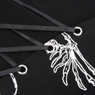 Women's Gothic Puff Sleeved Buckles Irregular Dress