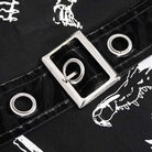 Women's Gothic Puff Sleeved Buckles Irregular Dress