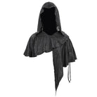 Women's Gothic Punk Asymmetrical Short Hooded Cape