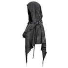 Women's Gothic Punk Asymmetrical Short Hooded Cape