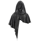 Women's Gothic Punk Asymmetrical Short Hooded Cape