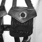 Women's Gothic Punk PU Leather Pocket Harness
