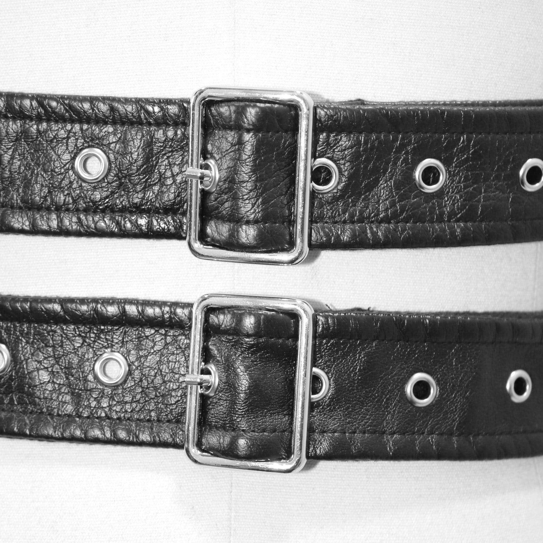 Women's Gothic Punk PU Leather Pocket Harness