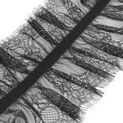 DEVIL FASHION Women's Gothic Ruffled Lace Lingerie Bodysuit