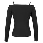 Women's Gothic Sheepshead Printed Plunging Top