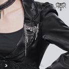 DEVIL FASHION Women's Gothic Skulls Chain Brooch