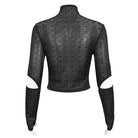 DEVIL FASHION Women's Gothic Stand Collar Cutout Shirt