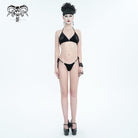 DEVIL FASHION Women's Gothic Star Tie Side Bikini
