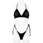 DEVIL FASHION Women's Gothic Star Tie Side Bikini