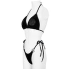 DEVIL FASHION Women's Gothic Star Tie Side Bikini