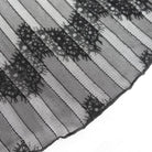 DEVIL FASHION Women's Gothic Strappy Lace Splice Flared Leggings